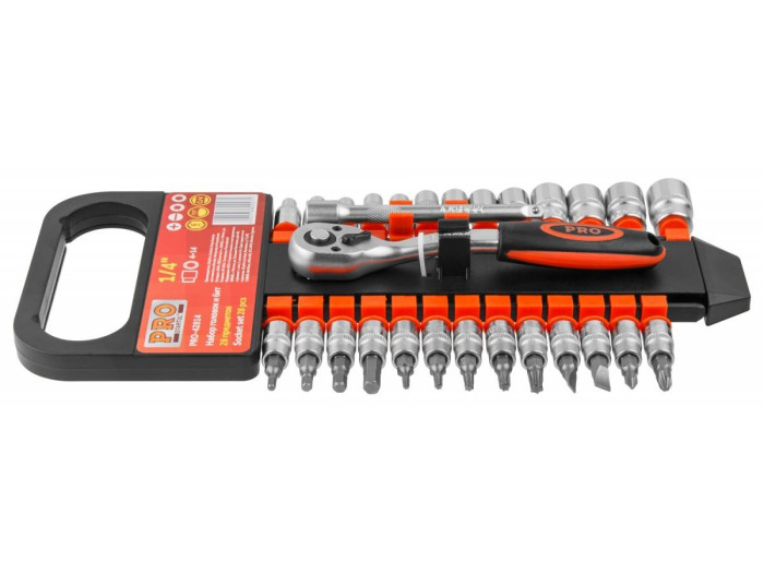Набор головок и бит 28пр. 1/4" PRO STARTUL (PRO-42814)