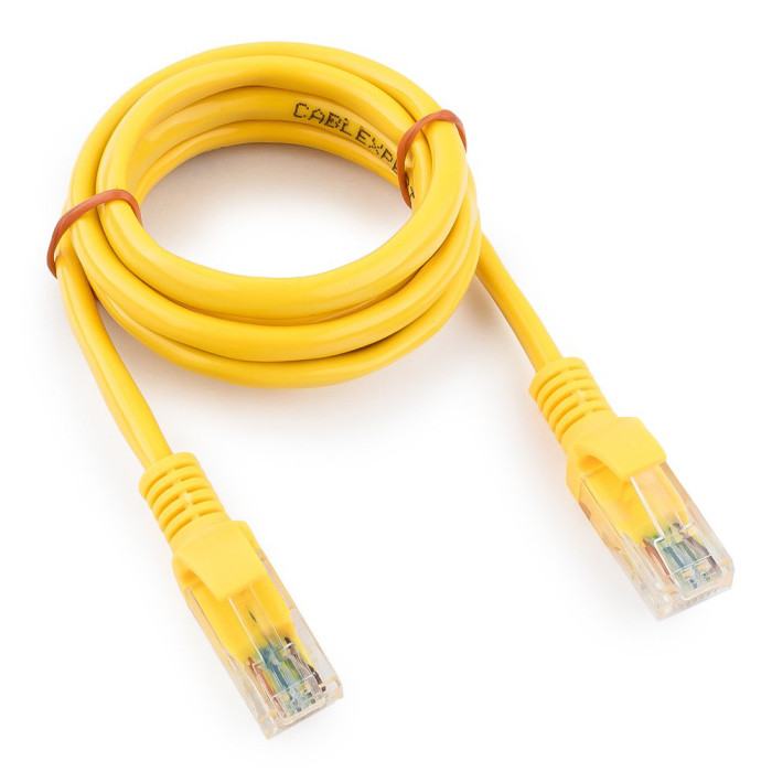 Cable  Patch cord  UTP 5e-Cat  1 m Cablexpert PP12-1M/Y, желтый
