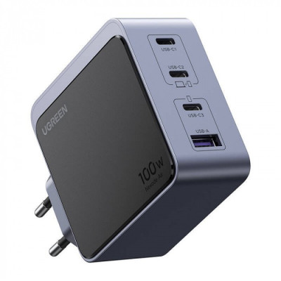Зарядное устройство Ugreen X565 35043 Nexode S 100W/ 3*USB-C/1*USB-A/ GaN Tech Fast Charger