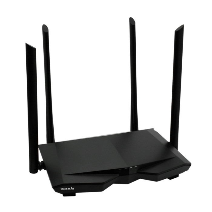 Wireless router, Tenda AC6, WiFi 5 (1200M), (3+1) x 10/100M, black