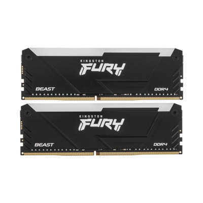 Комплект модулей памяти Kingston FURY Beast RGB KF432C16BB12AK2/32WP DDR4 32GB (Kit 2x16GB) 3200MHz