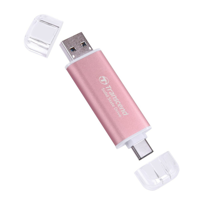 SSD USB  512 GB Transcend ESD310P , TS512GESD310P, USB 3.2 Gen2, Type-C, pink
