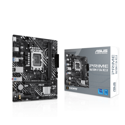 Сист.плата ASUS PRIME H610M-F D4 R2.0, H610, 1700, 2xDDR4, PCI-E x16, M2, SATA, HDMI, BOX