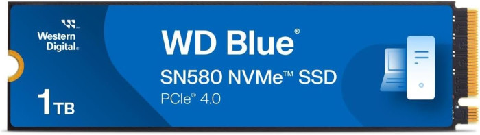 Твердотельный накопитель 1000GB SSD WD BLUE SN850 PCIe M.2 (2280) R4150Mb/s, W4150MB/s WDS100T3B0E