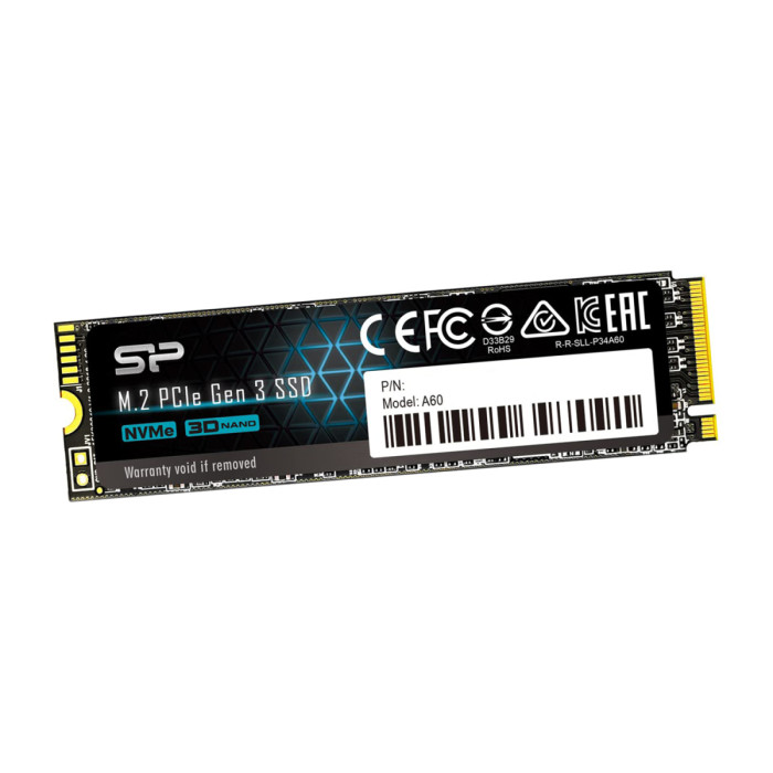 SSD M.2 PCIe 2 TB Silicon Power A60, SP002TBP34A60M28, NVMe