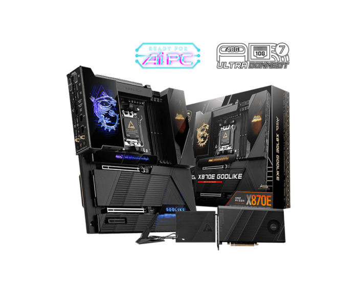 Материнская плата MSI MEG X870E GODLIKE AM5 4xDDR5 4xSATA3 RAID 7xM.2 7xType-C(2xDP) EATX