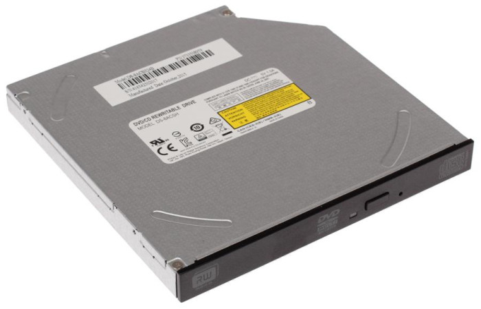 Оптический привод для ноутбука LITEON DS-8AESH-01-B-PLDS SATA DVD±R/RW\DVD-RCDR-RW 12,7мм Черный ОЕМ