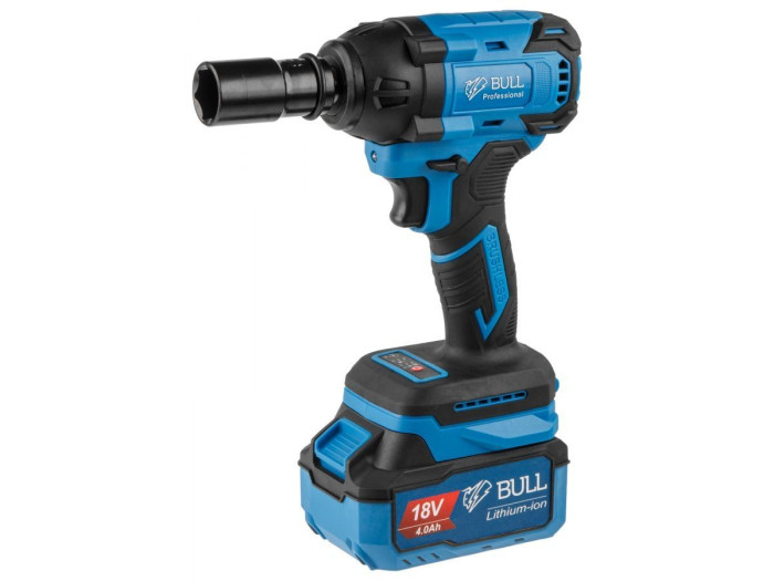 Аккум. ударный гайковерт BULL SC 1804 в чем. БЕСЩЕТ., 18 В, 400 Н*м, 1/2", 1х4 А*ч, з/у 4 А