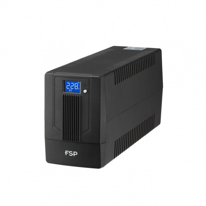 ИБП FSP iFP 600 360W/батарея 12V 7Ah/USB port/RJ 45/2 розетки Euro/ЖК дисплей