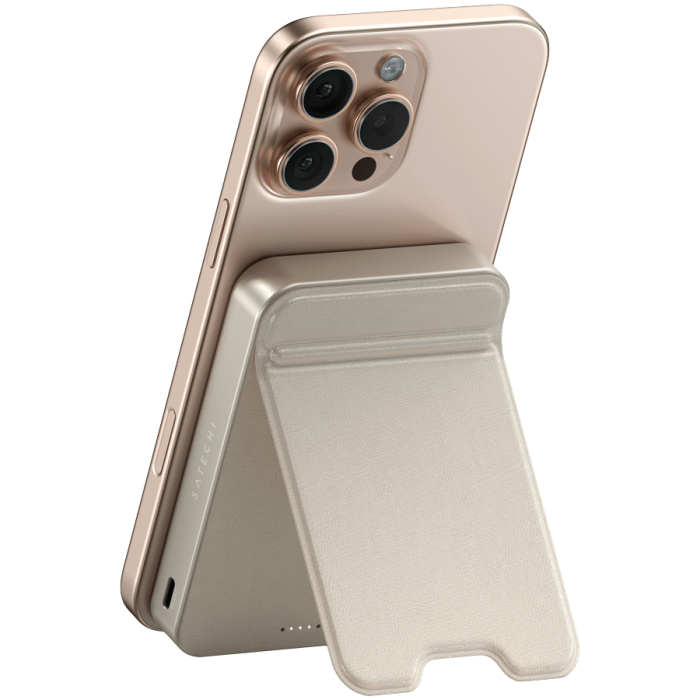 SATECHI Qi2 10K Magnetic Power Bank with Stand (Sand)