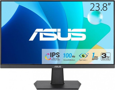 Монитор ASUS VA24EHF IPS,23.8&quot;,16:9 FHD (1920x1080x100Hz),250cd/m2,1300:1,178/178,1ms,HDMI,Black