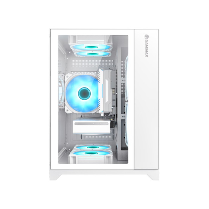 Компьютерный корпус Gamemax Infinity Mini 7 ARGB Fans + Controller White без Б/П