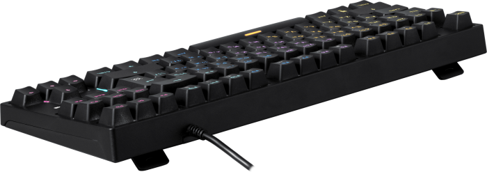 Клавиатура проводная игровая механическая Defender Blitz GK-240L RU,Rainbow (Черный), USB, ENG/RU, Н