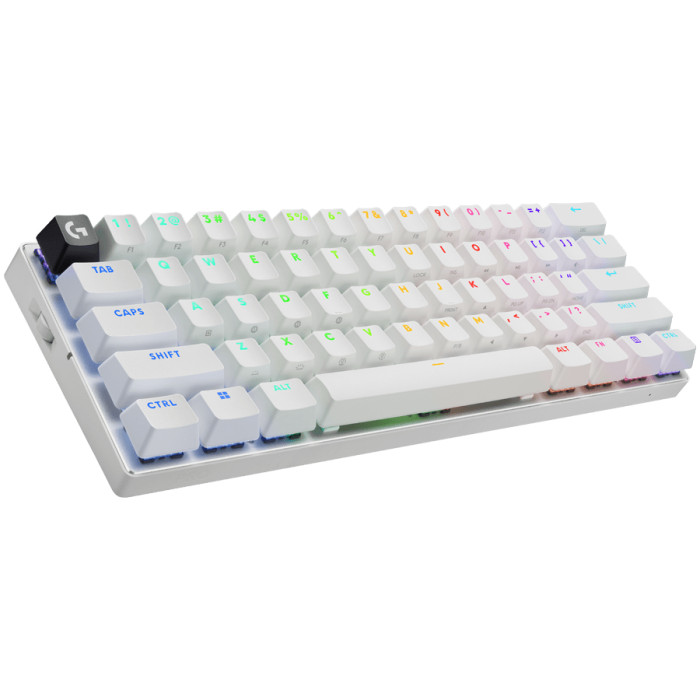 LOGITECH G PRO X 60 LIGHTSPEED Wireless Gaming Keyboard (Tactile) - WHITE - US INT L - 2.4GHZ/BT - EMEA28-935 - TACTILE SWITCH