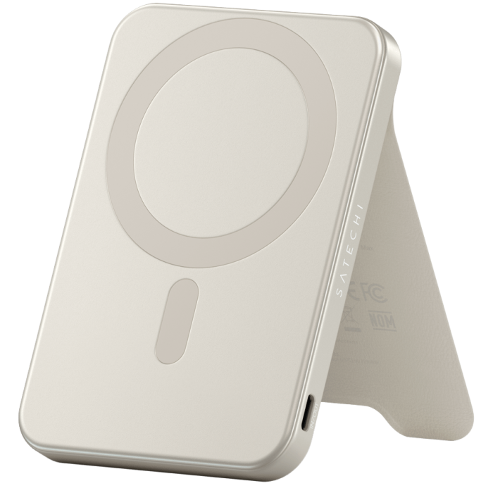 SATECHI Qi2 5K Magnetic Power Bank with Stand (Sand)