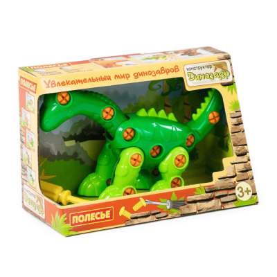 Полесье Конструктор-динозавр "Диплодок" (35 элементов) (в коробке)