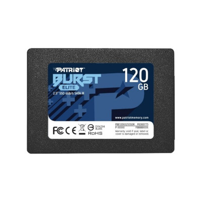 Твердотельный накопитель SSD Patriot Memory BURST ELITE PBE120GS25SSDR 120GB SATA3 2,5&quot;