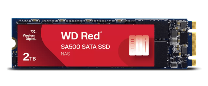 Твердотельный накопитель 2000GB SSD WD RED SA500 3D NAND M.2 SATA R560Mb/s W530MB/s WDS200T1R0B