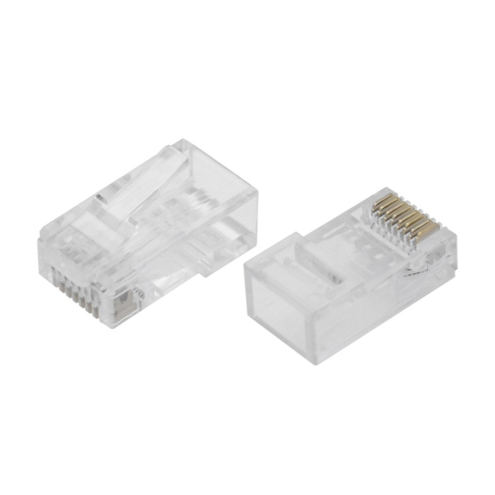 Connector RJ-45,Cablexpert   LC-8P8C-002, Cat.6, for UTP, (в пакете 100 штук)