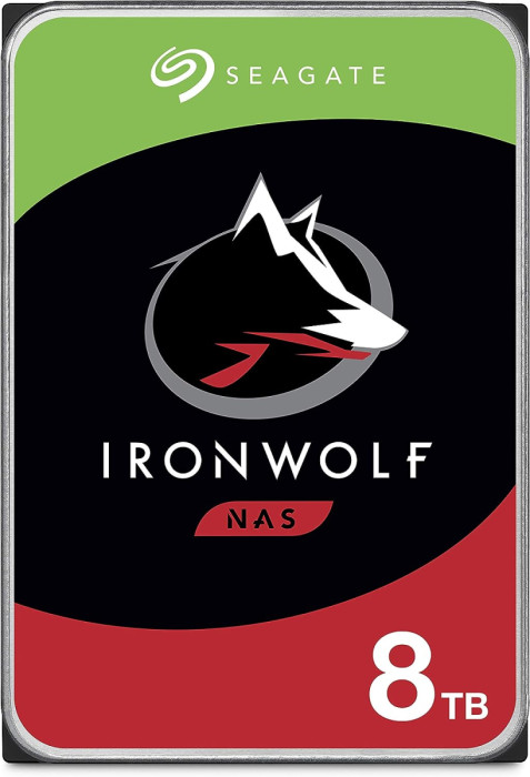 Жесткий диск для NAS систем  8Tb HDD Seagate IronWolf SATA 6Gb/s 7200rpm 3.5" 256Mb ST8000VN004