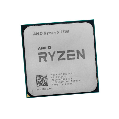CPU AMD Ryzen 5 5500, 3.6GHz (Cezanne, 4.2), 6C/12T, (100-100000457), 3/16MB, 65W, AM4, oem