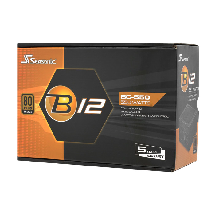 Power supply ATX Seasonic B12 BC-550, 550W, 80 Plus Bronze