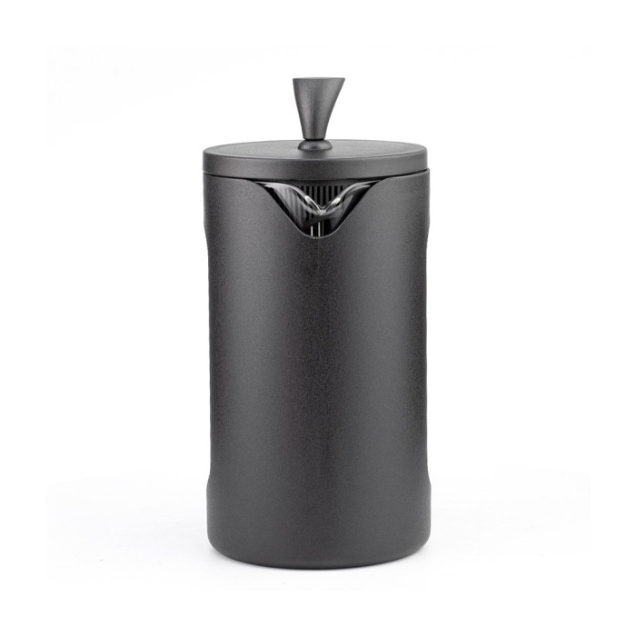 Френч-пресс, LARA, LR06-54-350, Объем 350мл, Стальной фильтр, Боросиликатное стекло, Подходит для мытья в посудомоечной машине, Серый