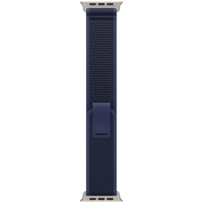 49mm Blue Trail Loop - S/M - Natural Titanium Finish