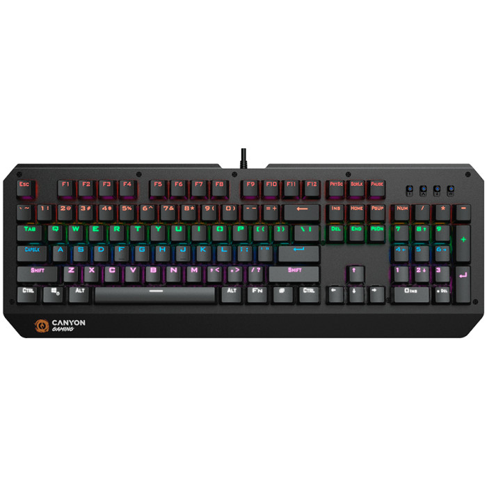 CANYON keyboard Hazard GK-6 RGB US/RU Wired Black