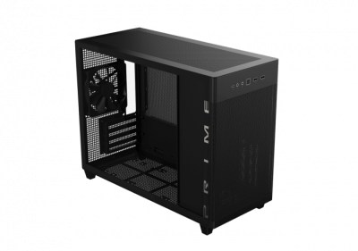 Корпус ASUS Prime AP201 Tempered Glass, поддержка 360 mm Радиаторов, VGA до 338мм, micro-ATX, черный
