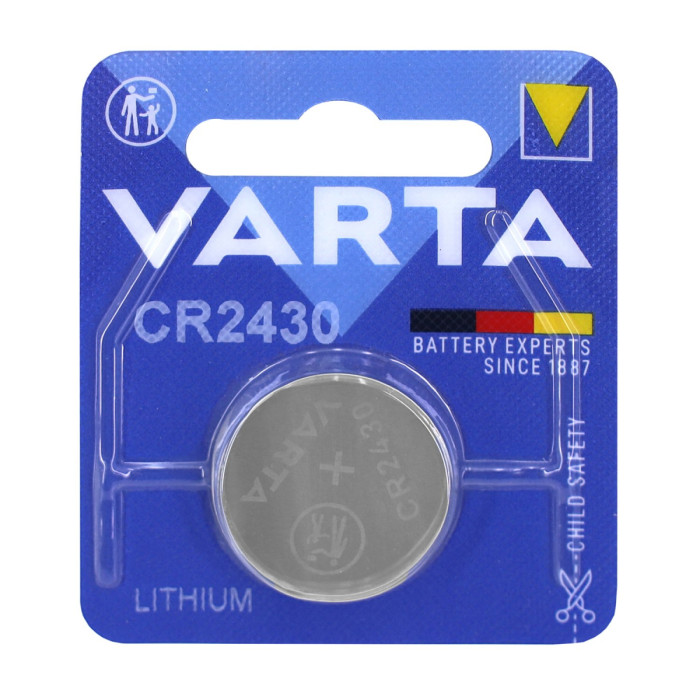 Батарейка Varta CR2430, lithium, 3V/280mAh, 1pc pack