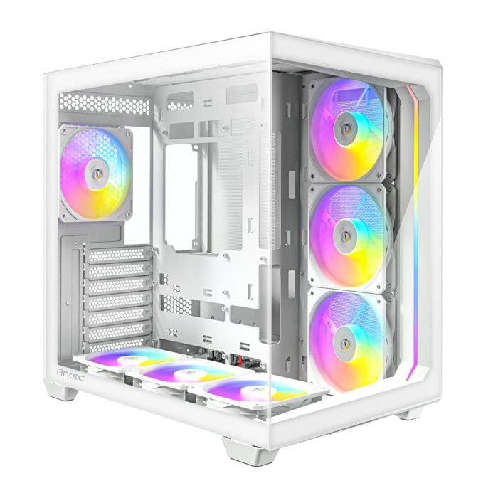 Case ATX midi tower Antec, C5 ARGB, 7*120 ARGB+ ARGB fan hub, (Без БП), white