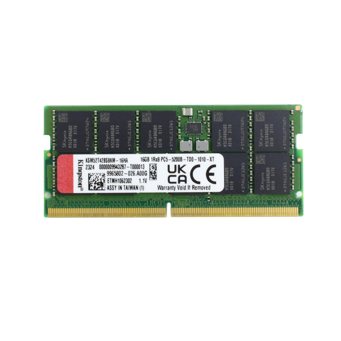 SO-DIMM ECC DDR5 16 GB <5200MHz> Kingston, KSM52T42BS8KM-16HA, Unbuffered, CL42