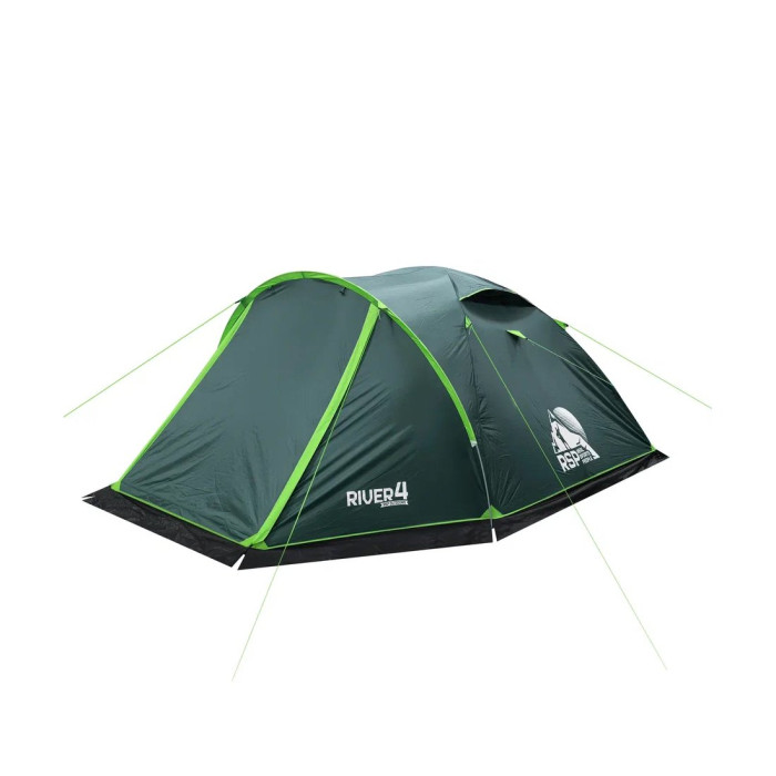 Палатка RSP River 4 для туризма и кемпинга зеленый