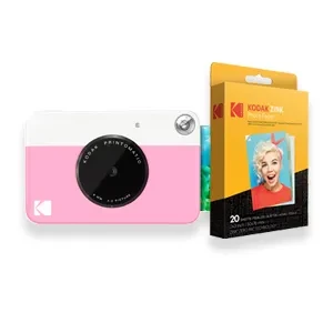 Фотоаппарат моментальной печати Kodak PRINTOMATIC розовый+Фотобумага 2х3 Kodak ZINK 20 шт