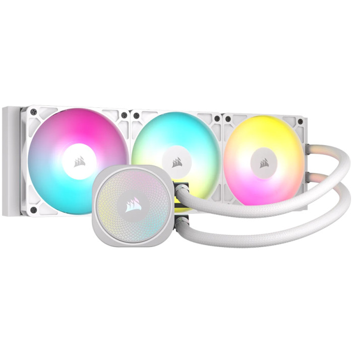 Corsair NAUTILUS 360 ARGB White, 360mm Radiator, Liquid CPU Cooler