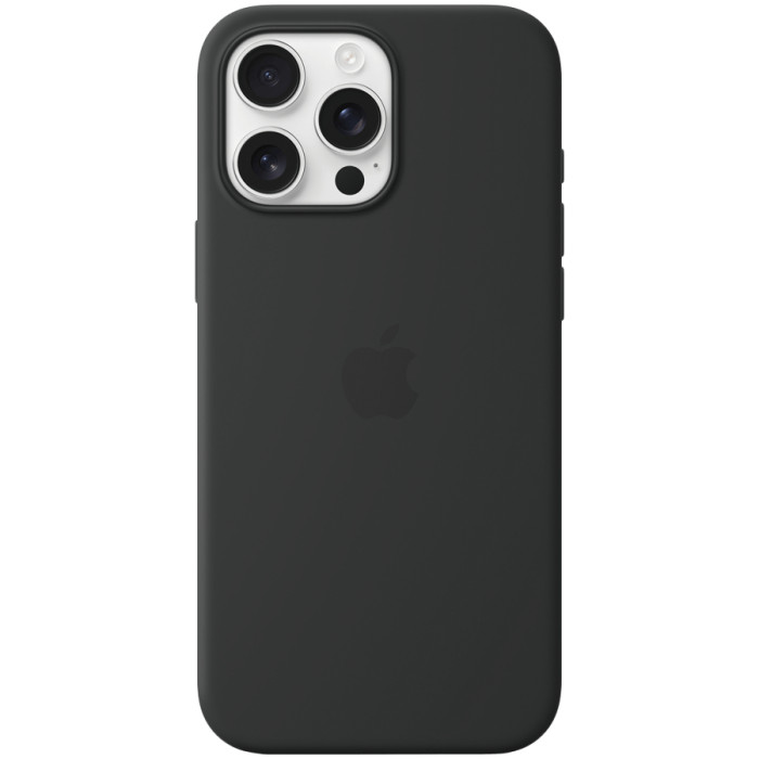 iPhone 16 Pro Max Silicone Case with MagSafe - Black,Model A3316