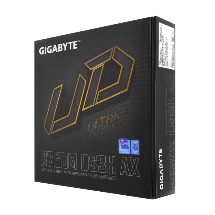 MB Socket1700, MATX, iB760 (2DP+HDMI), Gigabyte B760M DS3H AX, 4DDR5, PCIx16, 2PCIx1