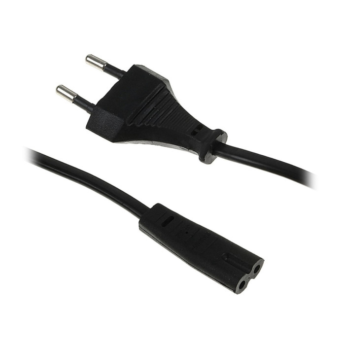 Cable power, Cablexpert PC-184/2-1.8M, (аудио-видео аппаратура, ноутбук), 2 pin, 1.8м,  black