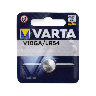 Батарейка Varta V10GA (LR54), 1.5V/50mAh, alkaline, 1pc pack, [4274]