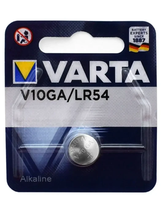 Батарейка Varta V10GA (LR54), 1.5V/50mAh, alkaline, 1pc pack, [4274]