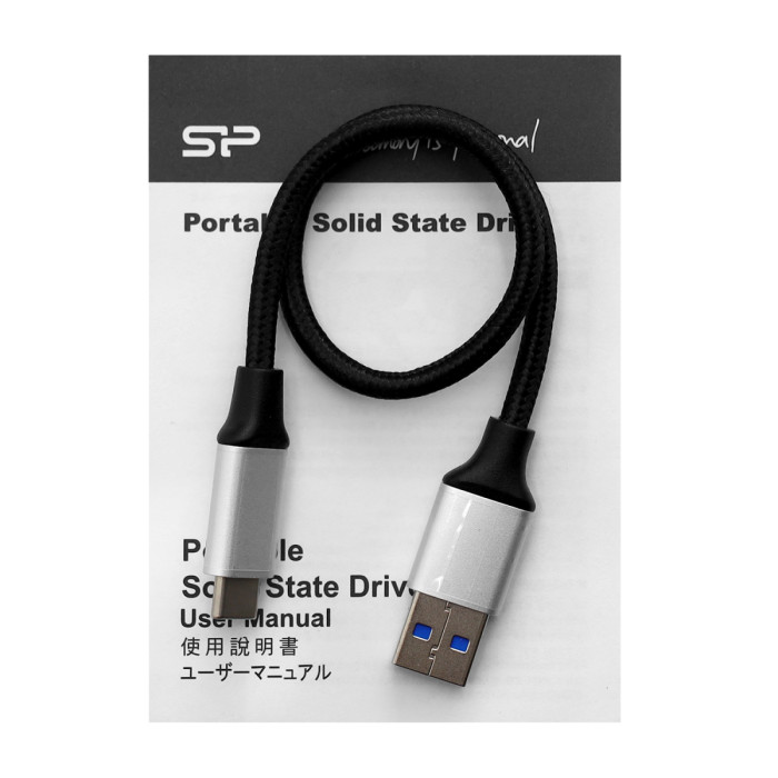 SSD USB 2 TB Silicon Power, PC60, SP020TBPSDPC60CK, USB 3.2, black
