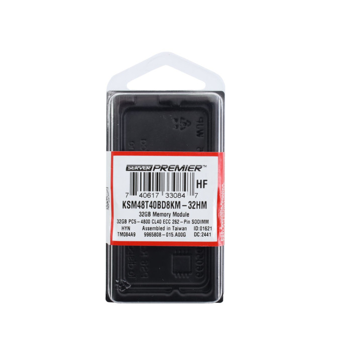 SO-DIMM ECC DDR5 32 GB <4800MHz> Kingston, KSM48T40BD8KM-32HM, Unbuffered, CL40