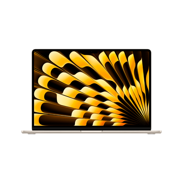 15-inch MacBook Air: Apple M4 chip with 10-core CPU and 10-core GPU, 16GB, 256GB SSD - Starlight,Model A3241