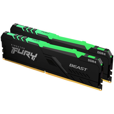 Kingston 16GB 3600MT/s DDR4 CL18 DIMM FURY Beast RGB