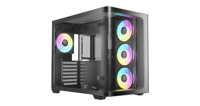 Корпус Ocypus Iota C70 BK Curve ARGB Digital ATX/mATX/mITX 2xUSB Type-C Черный Iota-C70-BKD400CD-GL