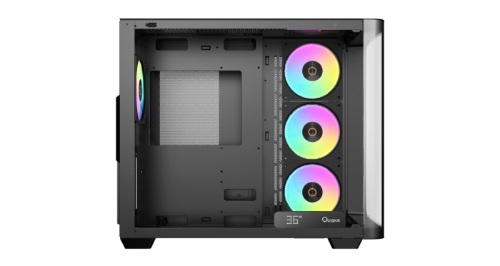 Корпус Ocypus Iota C70 BK Curve ARGB Digital ATX/mATX/mITX 2xUSB Type-C Черный Iota-C70-BKD400CD-GL