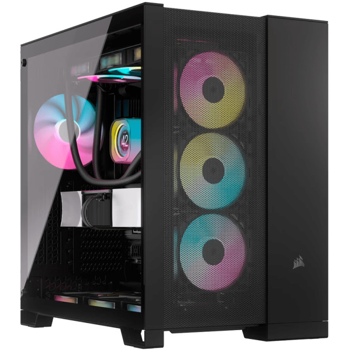 Corsair 6500D Airflow Tempered Glass Mid-Tower, Black