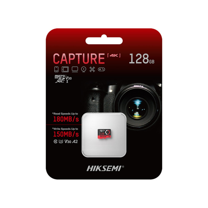 MemoryCard microSDXC 128GB, Hiksemi CAPTURE HS-TF-E3/128G (Hikvision), Class 10
