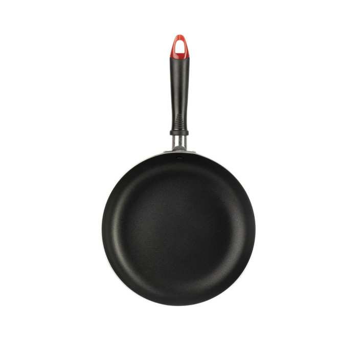 Сковорода, LARA, LR01-39, Круглая, Диаметр 24 см, Высота 5 см, Толщина 2 мм,Штампованный алюминий, Антипригарное покрытие, Для газовых и электрических плит, Ручная мойка, Бордовый